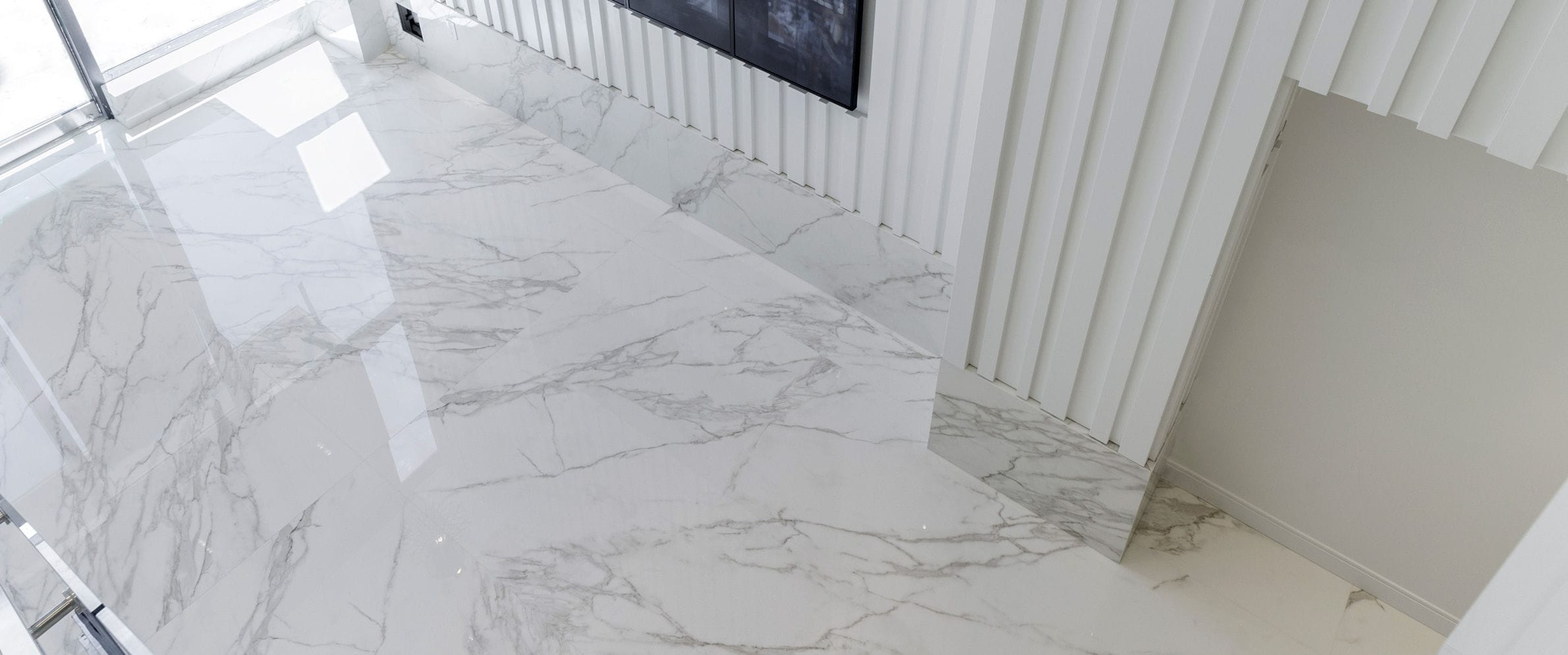 Calacatta White Marble Floor