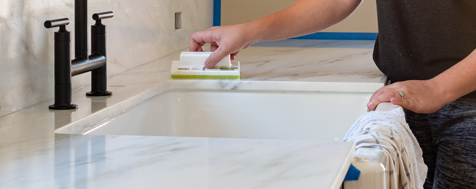 Tips for sealing and cleaning marble & granite countertops