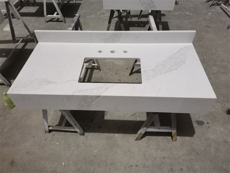 Statuario Maximus Quartz Vanity