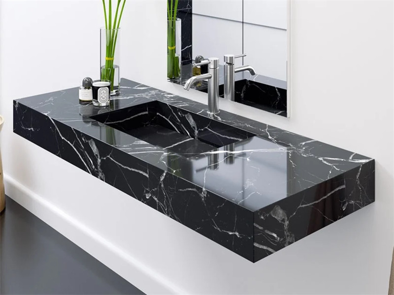 Nero Marquina Marble Vanity