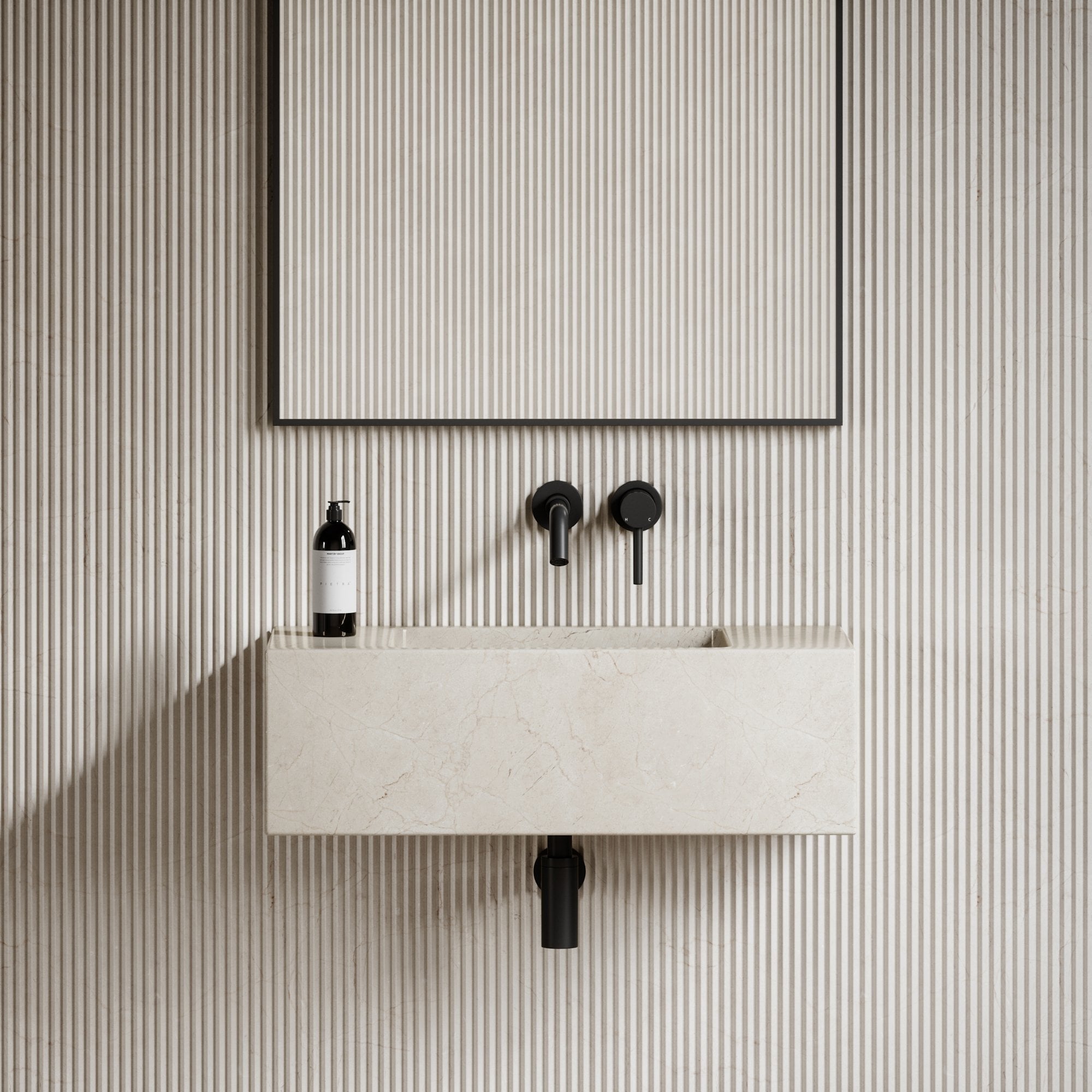 Crema Marfil Ivory Quartz Vanity