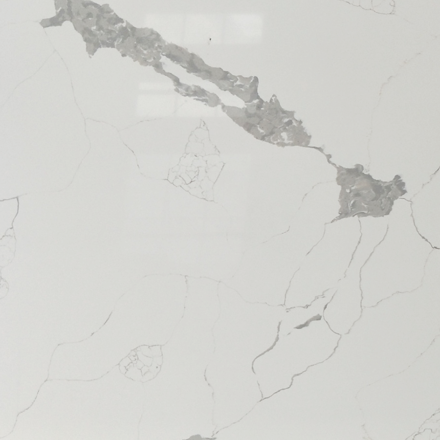 Super Nova Artificial Quartz, White Man-made Quartz Countertops, Vanity ...