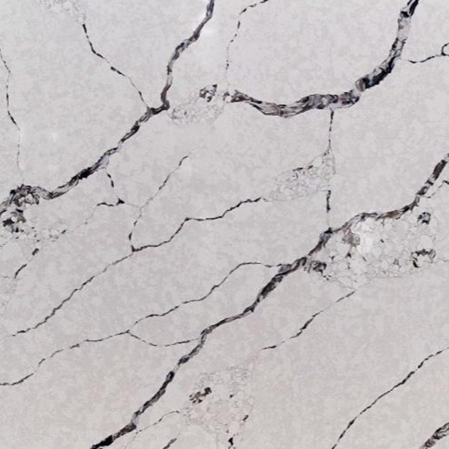 Calacatta Ottawa Artificial Quartz, White Manmade Quartz Countertops
