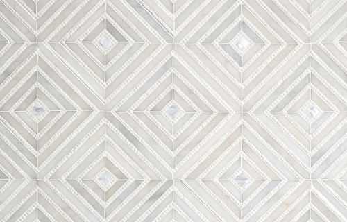 Shell Marble Square Mosaic Tile