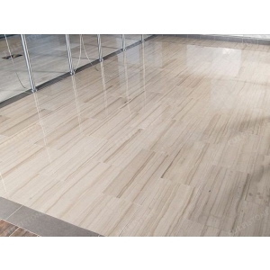 Athen Wooden White Marble