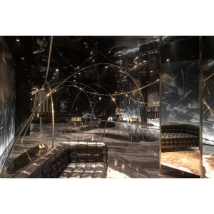 Silver Black Marble