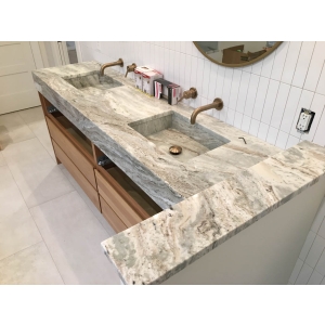 Fantasy Brown Marble Vanity