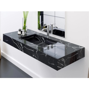Nero Marquina Marble Vanity