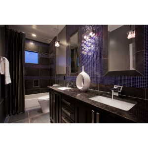 Angola Black Granite Vanity