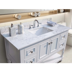 Carrara Vena Quartz Vanity