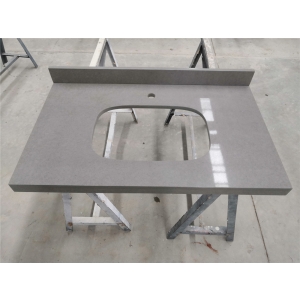 Pebble Grey Quartz Vanity