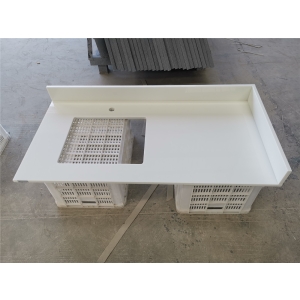 Pure White Nano Crystallized Glass Vanity